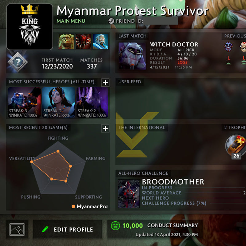 Not Calibrated | MMR: TBD - Behavior: 10000