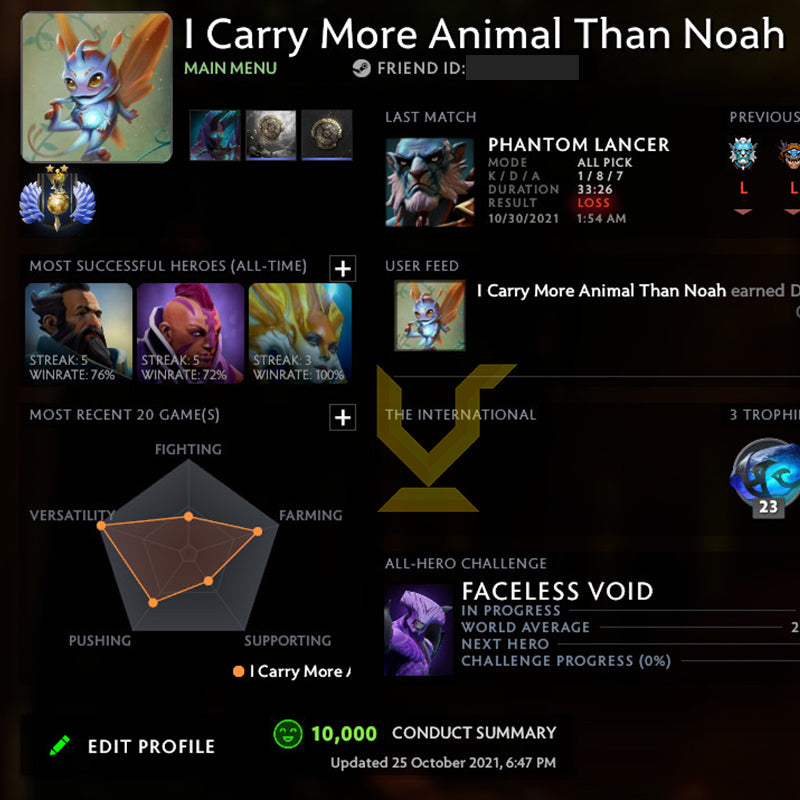 Divine II |  MMR: 4710 - Behavior: 10000