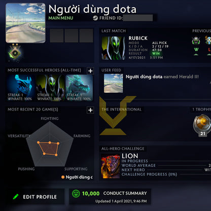 Herald II | MMR: 170 - Behavior: 10000