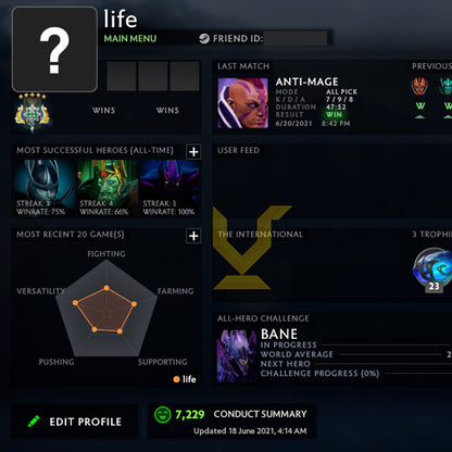 Archon V |  MMR: 3010 - Behavior: 7229