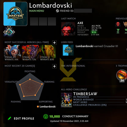 Croisé II | MMR : 1710 - Comportement : 10000