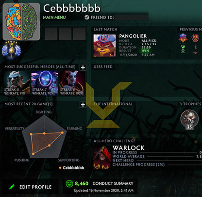 Divin V | MMR : 5440 - Comportement : 8460