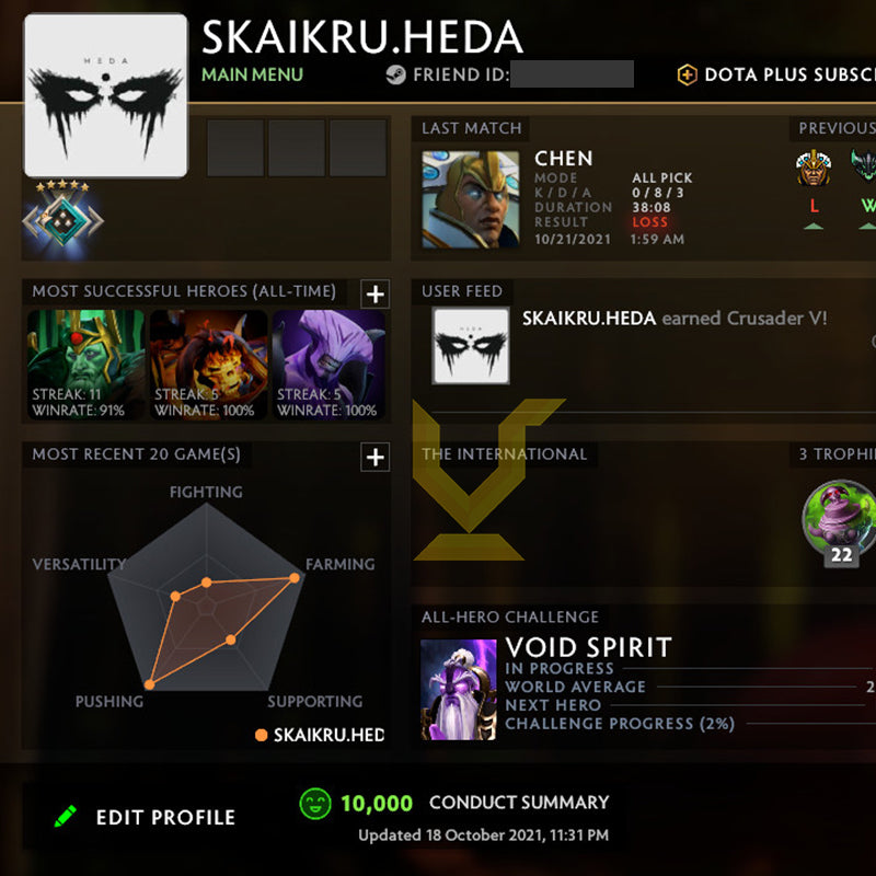 Crusader V |  MMR: 2190 - Behavior: 10000