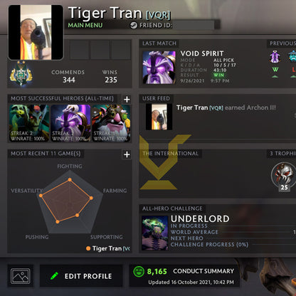 Archon II | MMR: 2500 - Behavior: 8165