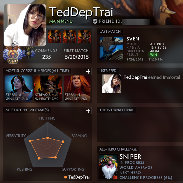 Immortel [2404] | MMR : 5917 / À déterminer