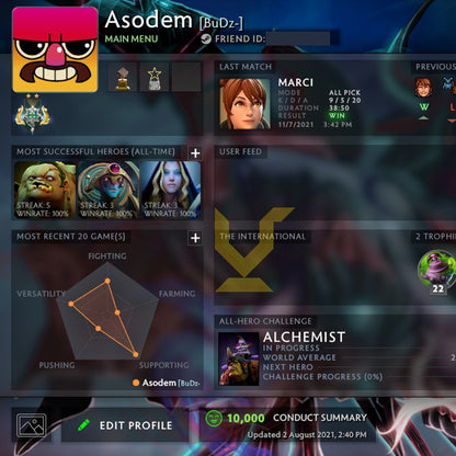 Archon II | MMR: 2560 - Behavior: 10000