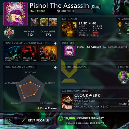 Legend III |  MMR: 3420 - Behavior: 10000