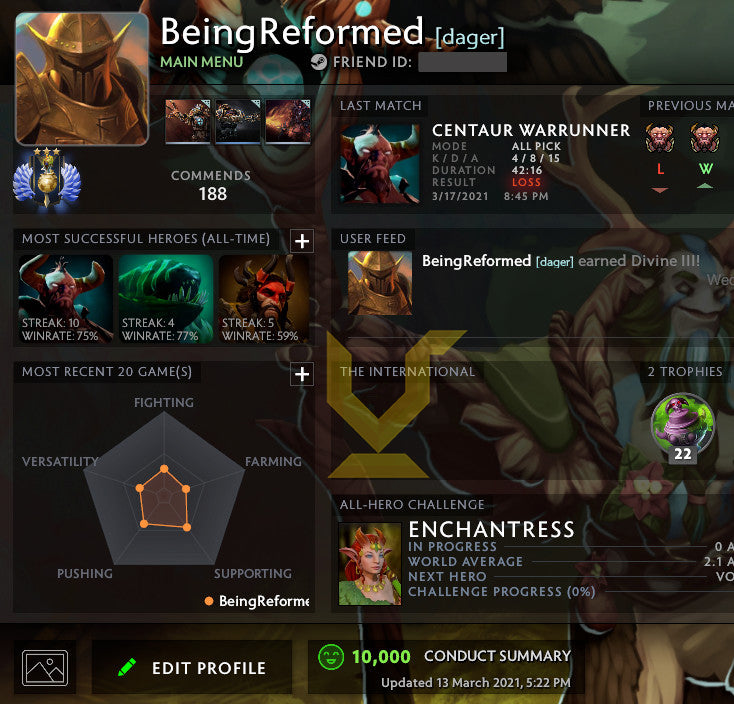 Divine III | MMR: 5200 - Behavior: 10000