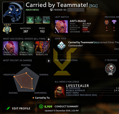 Archonte IV | MMR : 2740 - Comportement : 8909