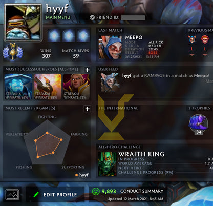 Divine II | MMR : 4710 - Behavior : 9893