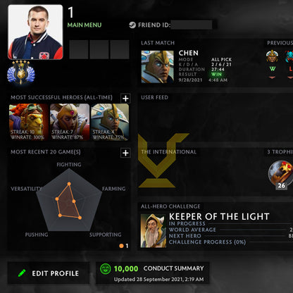 Divine V | MMR: 5450 - Behavior: 10000