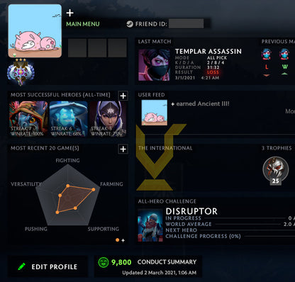 Ancien III | MMR : 4210 - Comportement : 9800