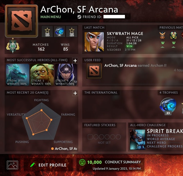 Archon I | MMR: 2320 - Behavior: 10000