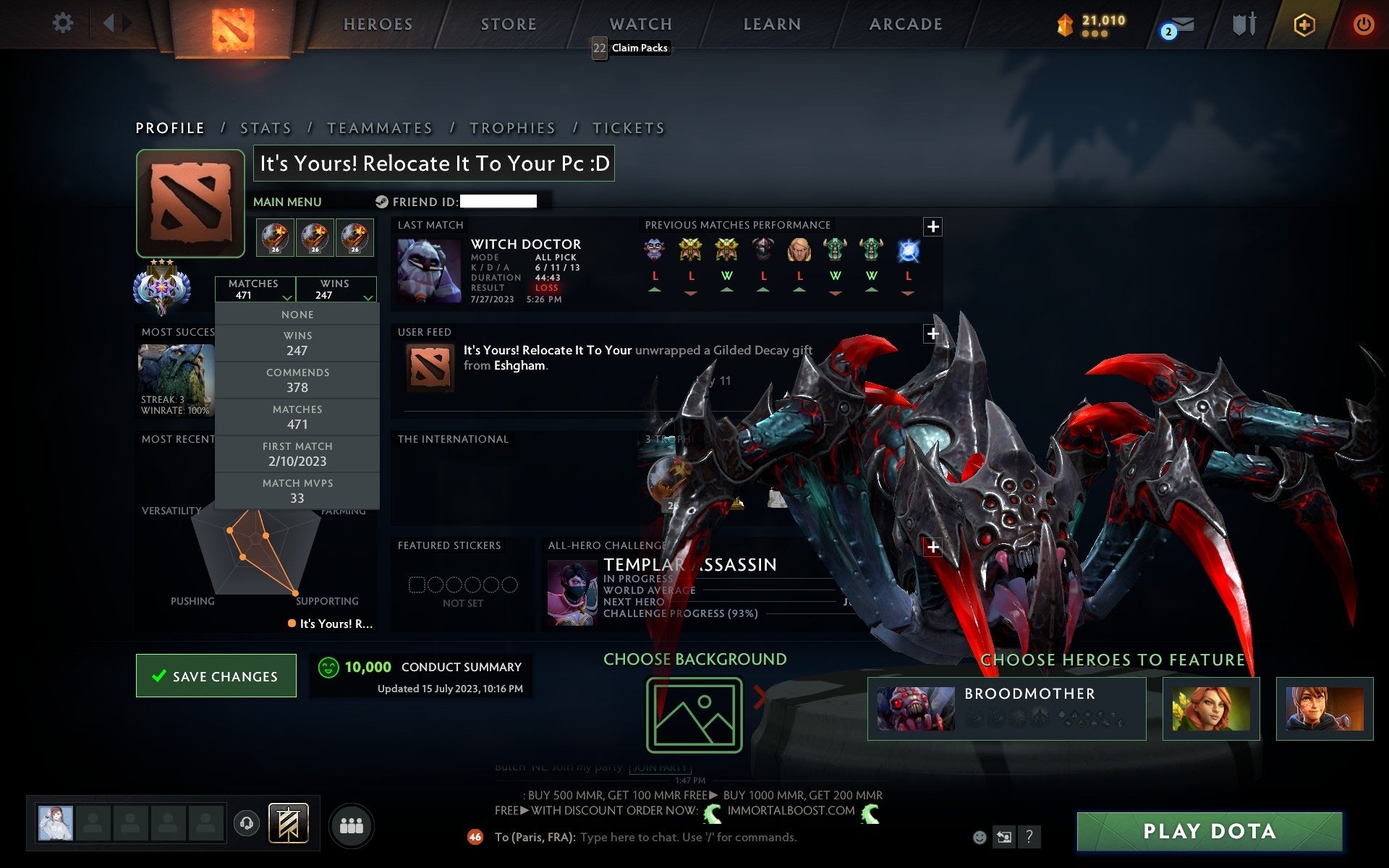 Ancient III | MMR: 4054 - Behavior: 10000