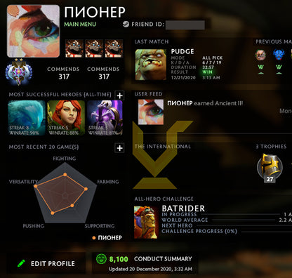 Ancien II | MMR : 4080 - Comportement : 9582