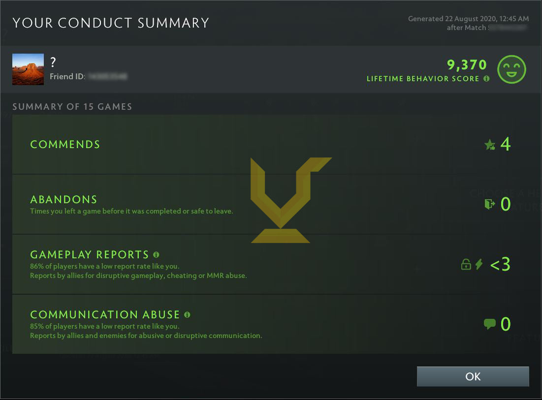 Divin V | MMR : 5410 - Comportement : 9370