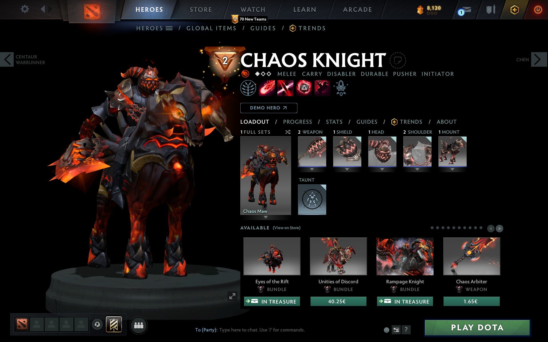 Crusader V | MMR: 2186 - Behavior: 9980