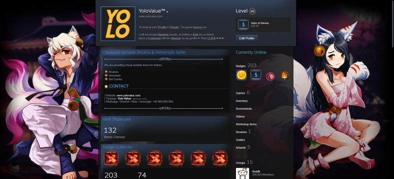 Steam Level 99 | Years of Service: 5 | Games: 6 - DLCs: 2