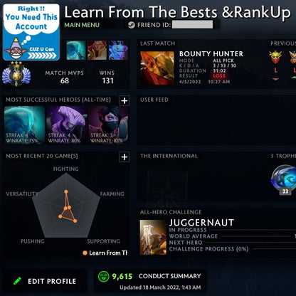 Divine III | MMR: 5170 - Behavior: 9615