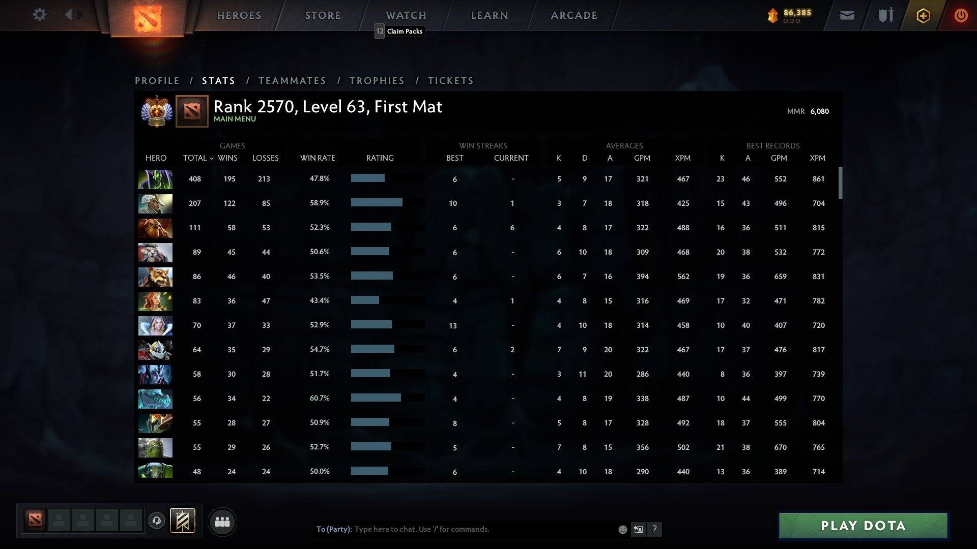 Immortel [Classement] | MMR : 6080 - Comportement : 10000 