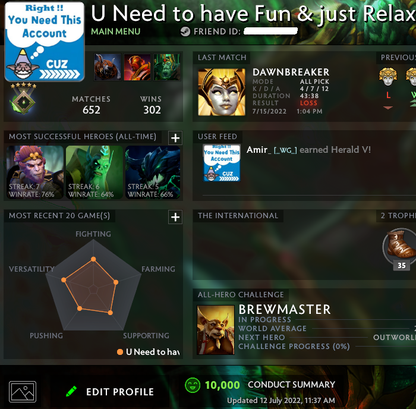 Herald V | MMR: 630 - Behavior: 10000