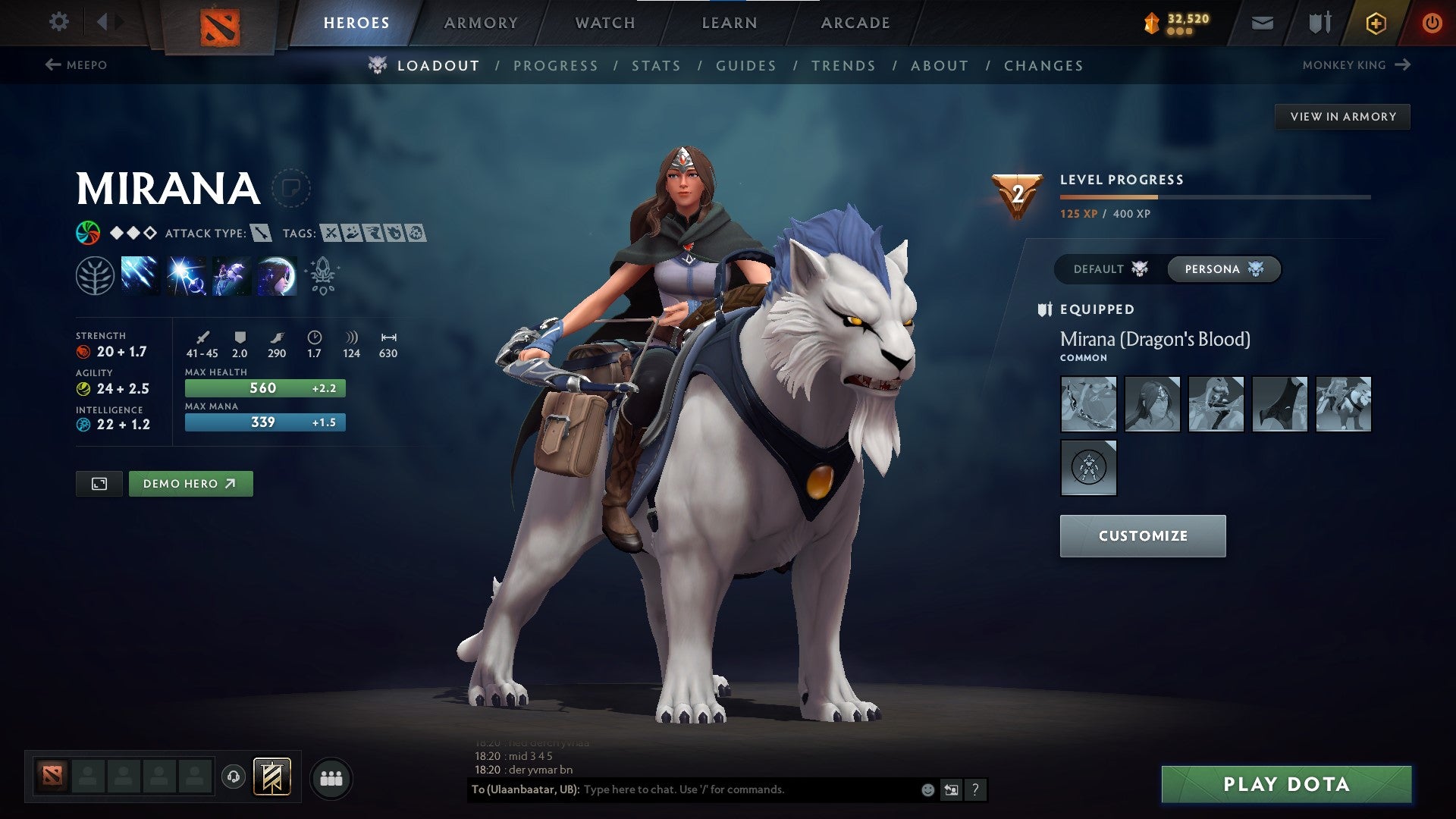 Legend I | MMR: 3159 - Behavior: 9133 - Communication: 9133