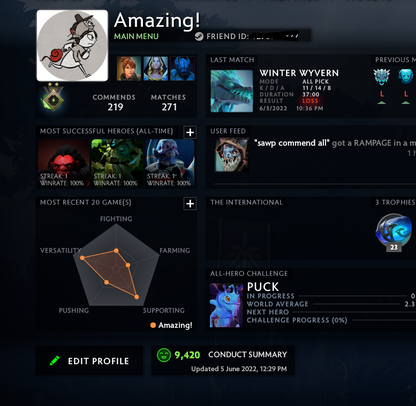 Héraut II | MMR : 10 - Comportement : 9420