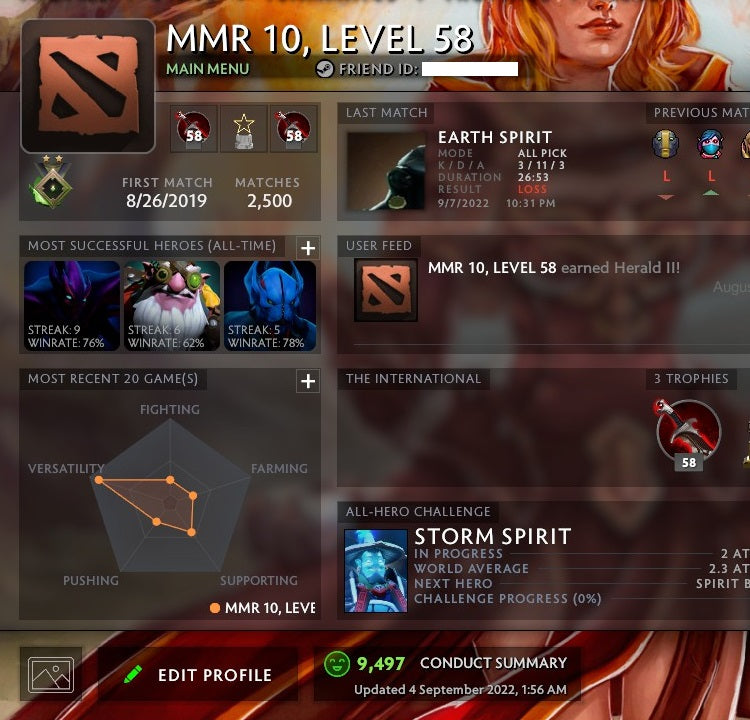 Héraut II | MMR : 10 - Comportement : 9497 