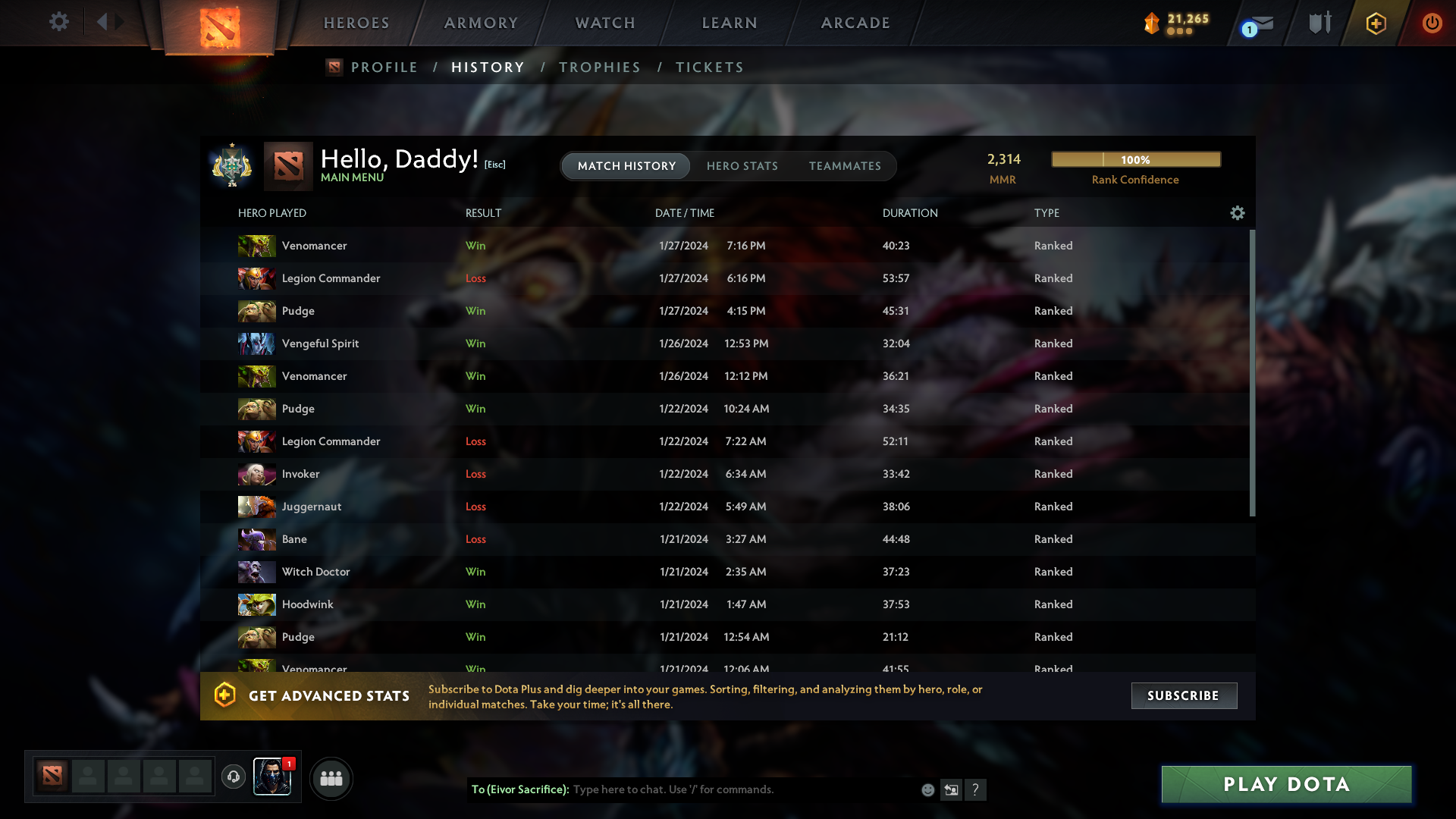 Archon I | MMR: 2314 - Behavior: 8293 - Communication: 8293