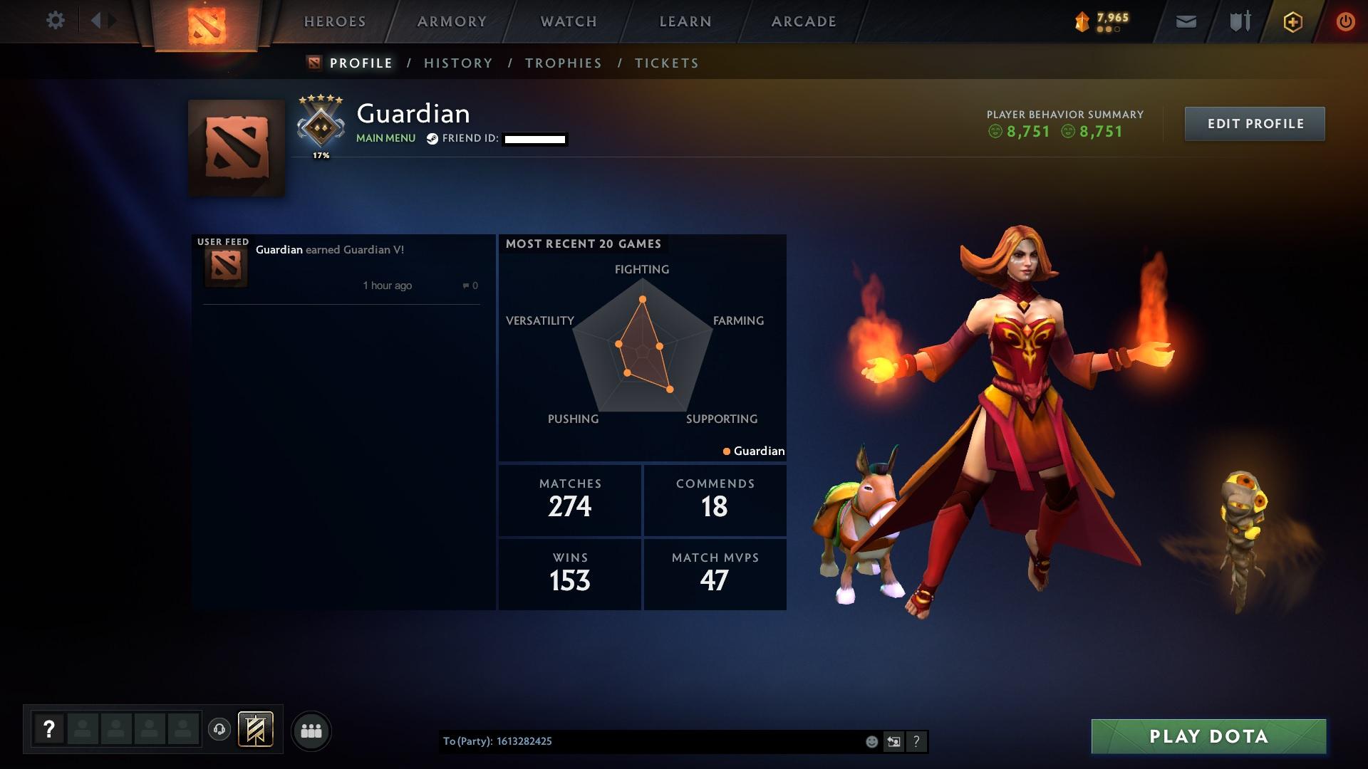 Guardian V | MMR: 1413 - Behavior: 8751 - Communication: 8751