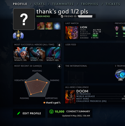 Divine I | MMR: 4760 - Behavior: 10000