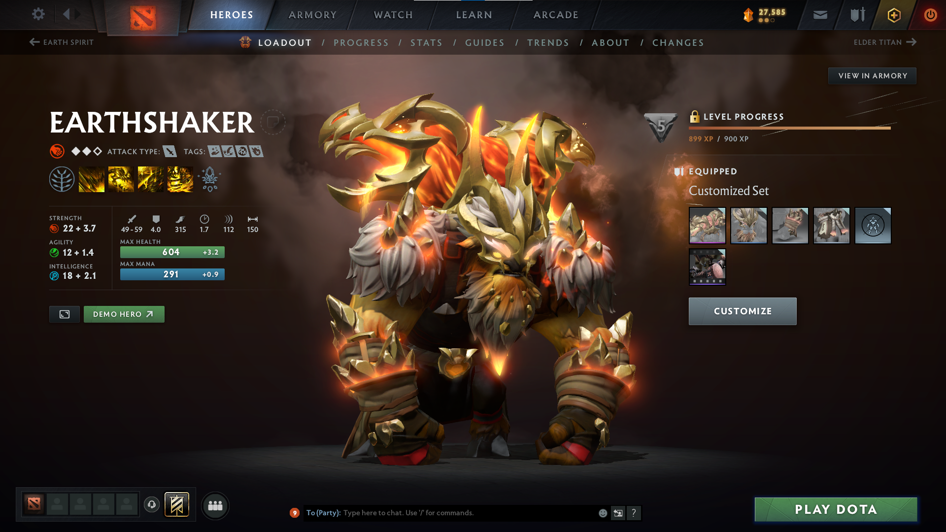 Divine V | MMR: 5455 - Behavior: 9740 - Communication: 9740