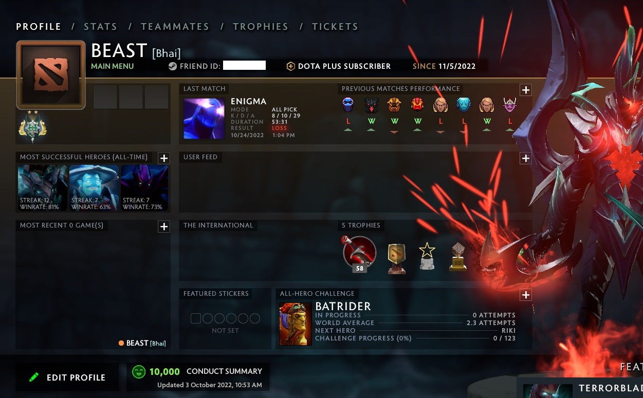 Archon III | MMR: 2550 - Behavior: 10000