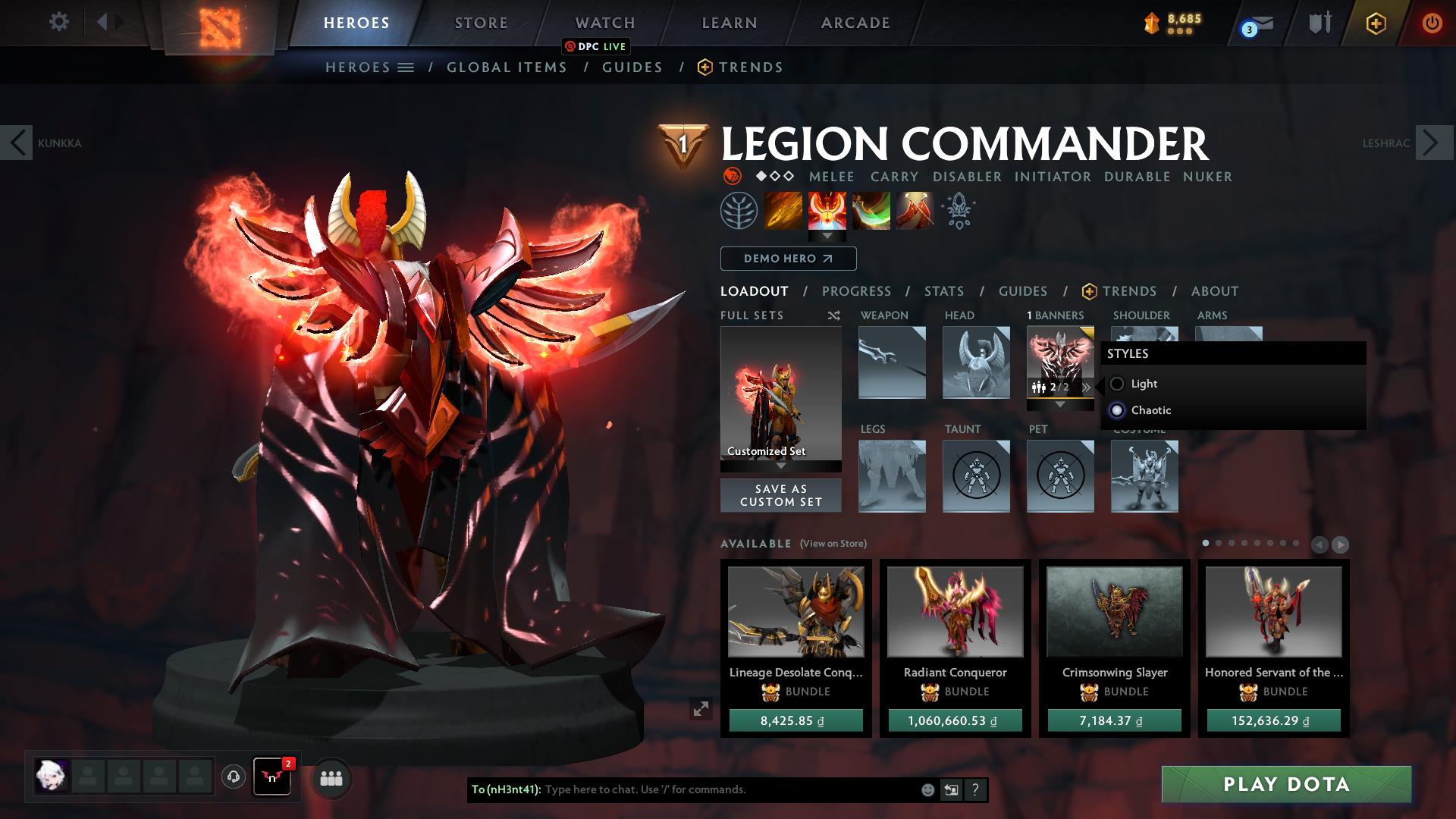 Legend III | MMR: 3250 - Behavior: 9820