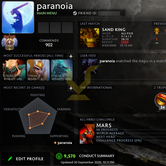 Immortel | MMR : 5500 - Comportement : 9570