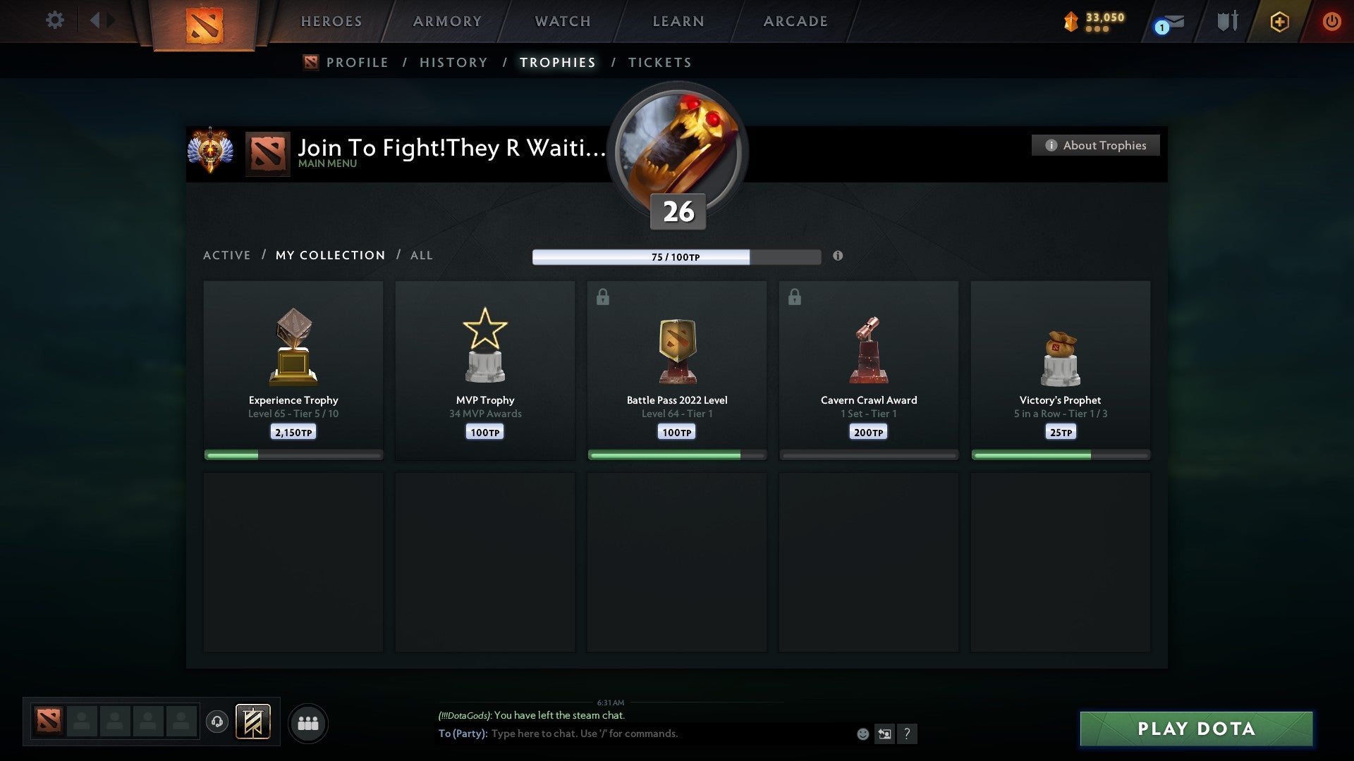 Immortal | MMR: 6013 - Behavior: 10200 - Communication: 9130