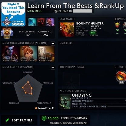 Immortel | MMR : 5790 - Comportement : 10000 