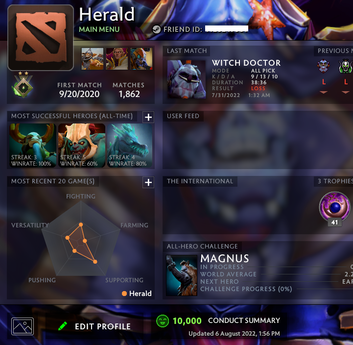 Héraut II | MMR : 10 - Comportement : 10000 