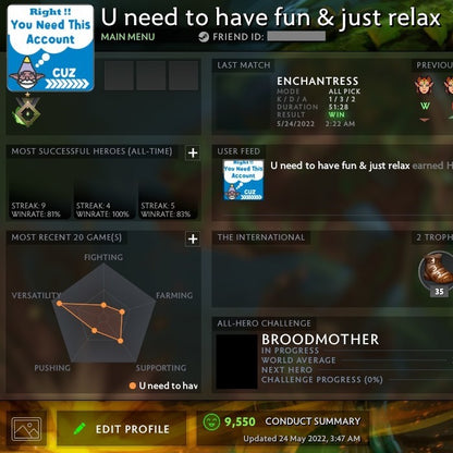 Herald I | MMR: 10 - Behavior : 9550