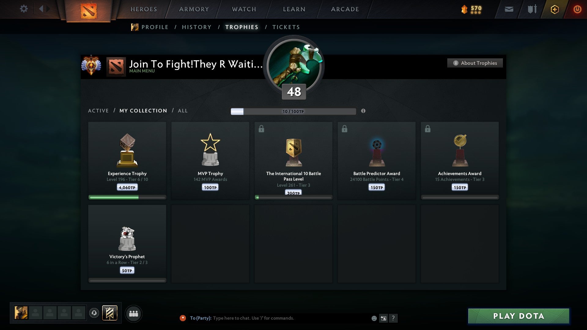 Immortal | MMR: 5645 - Behavior: 8782 - Communication: 8782