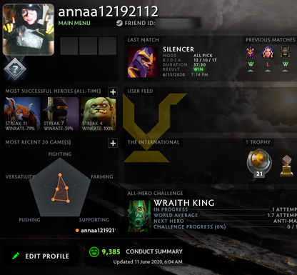 Uncalibrated | MMR: TBD - Behavior: 9385