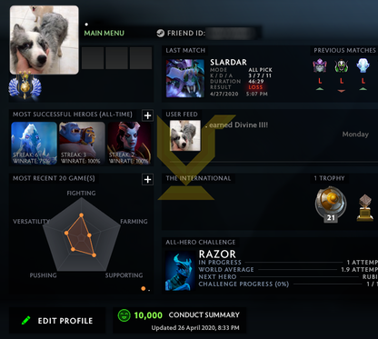 Divin III | MMR : 5140 - Comportement : 10000