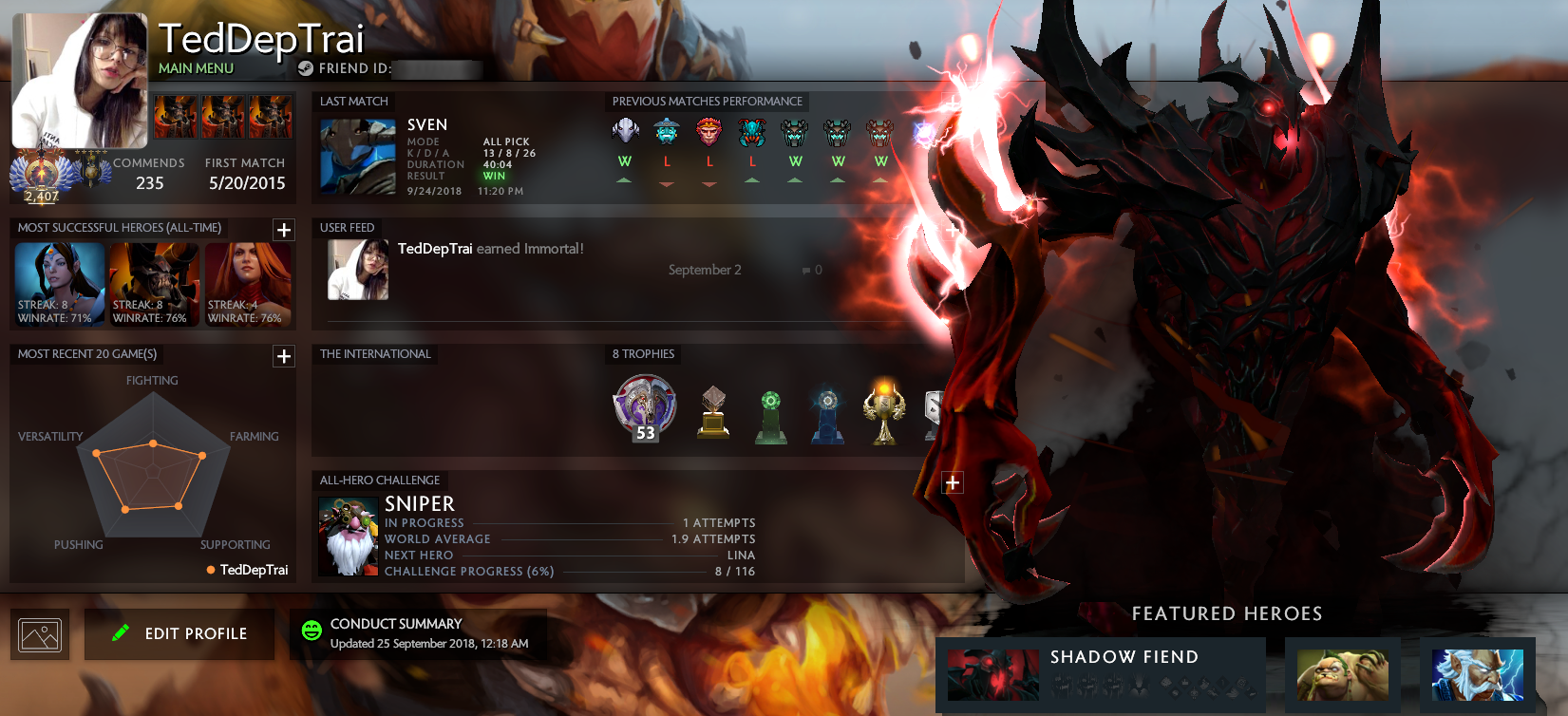 Immortel [2404] | MMR : 5917 / À déterminer