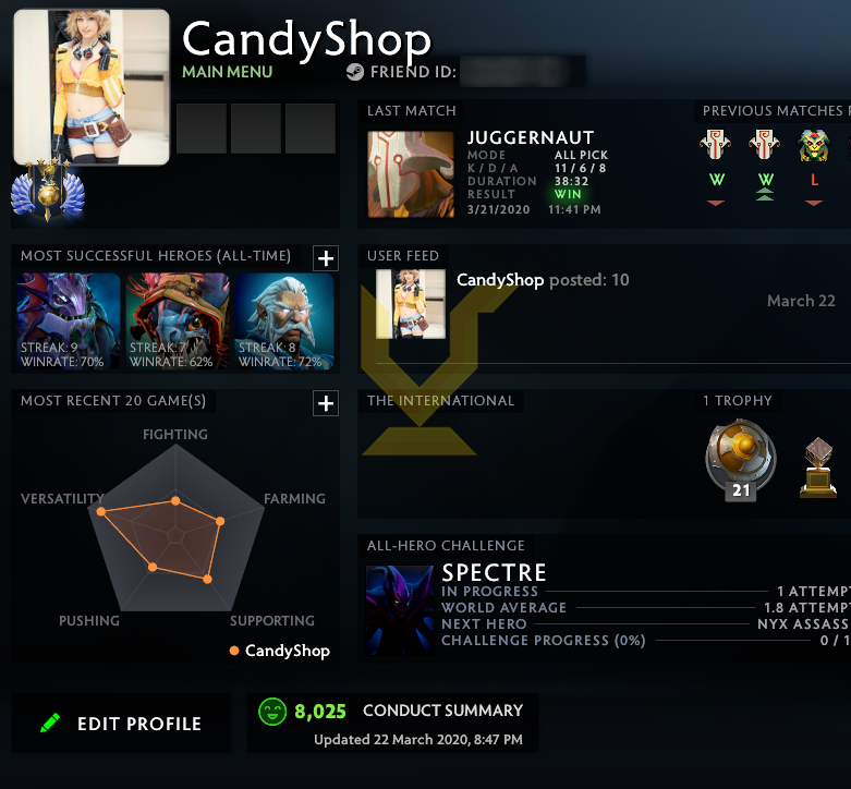 Divin IV | MMR : 5170 - Comportement : 8025