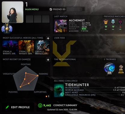 Divin II | MMR : 4800 - Comportement : 9445