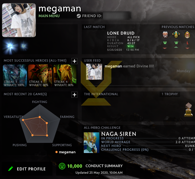 Divine III | MMR: 5220 - Behavior: 10000