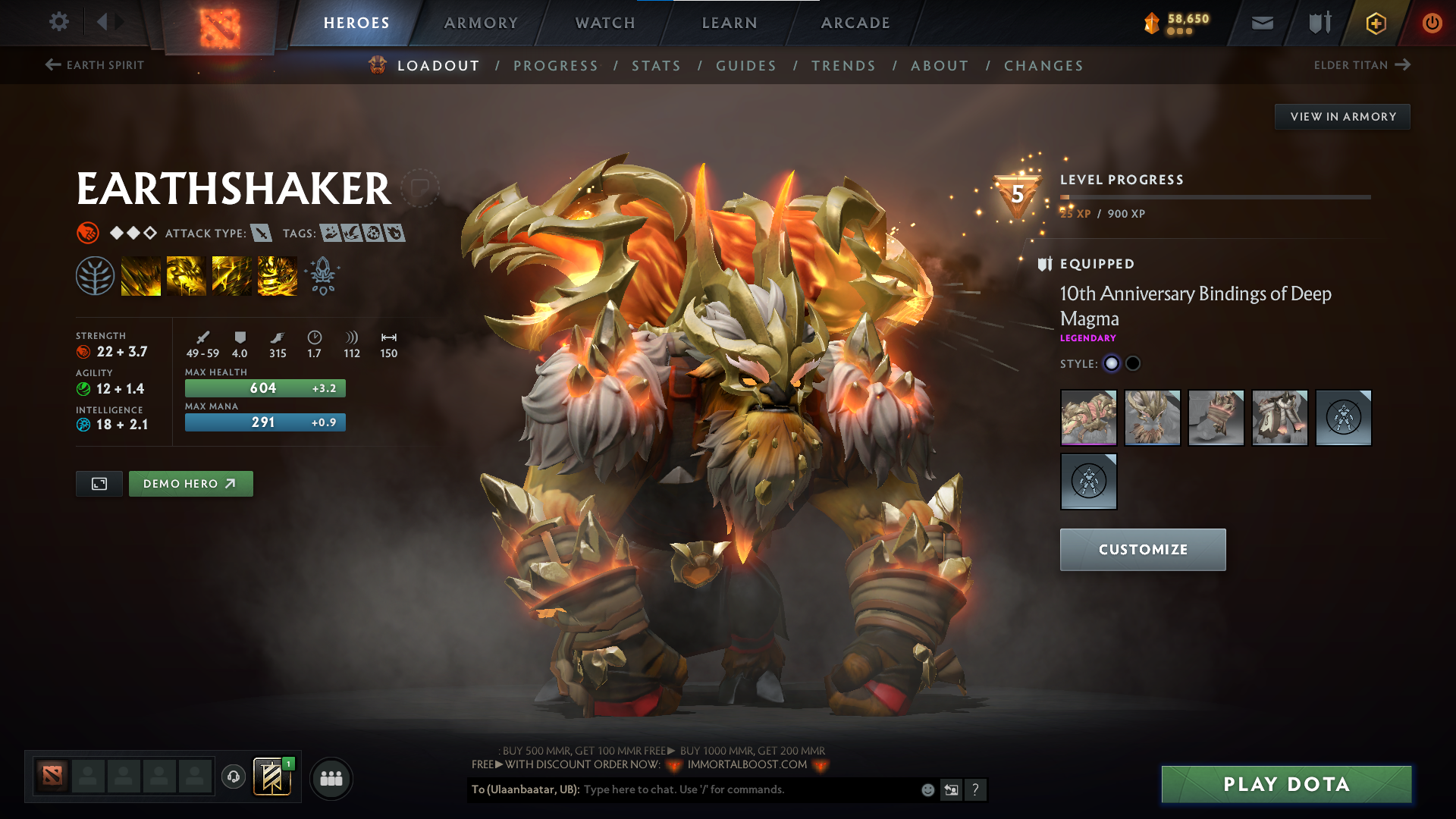 Legend I | MMR: 3101 - Behavior: 9812 - Communication: 9812