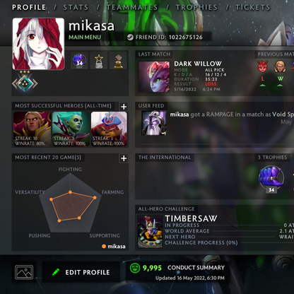 Crusader III | MMR: 1840 - Behavior: 9995