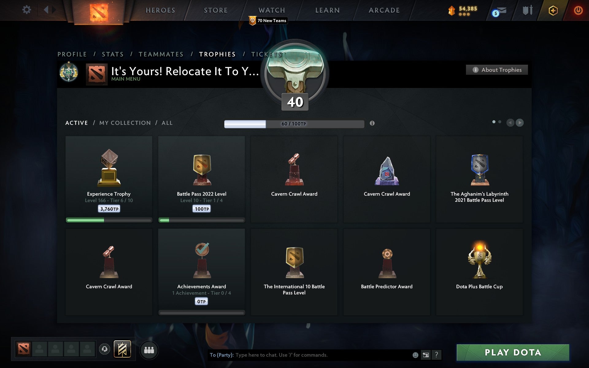 Archon I | MMR: 2345 - Behavior: 9950