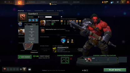 Guardian V | MMR: 1460 - Behavior: 9256